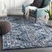 Triumph 8'10" x 12'4" White/Charcoal/Black/Sky Blue/Ink Blue/Light Slate/Teal Area Rug - Hauteloom