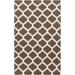 Hosford 8' x 11' Transitional Flat Weave Moroccan Trellis Wool Brown/Tan/Dark Red Area Rug - Hauteloom