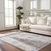 Burnettsville 7'8" x 10'2" Updated Traditional Navy/Charcoal/Black/Beige/Denim/Gray/Mustard/Off White Area Rug - Hauteloom