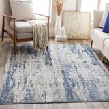 Skidby 7'10" x 10'2" Modern Charcoal/Medium Gray/Blue/Gray/Off White Area Rug - Hauteloom