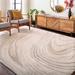 Berino 2' x 3' Modern Light Gray/Medium Gray/Charcoal/Brown/Gray/Mustard Area Rug - Hauteloom