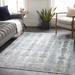 Rydalmere 7'9" x 11'2" Traditional Dark Blue/Light Gray/Charcoal/Gray/Teal/Navy Area Rug - Hauteloom