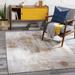 Melton 9'6" x 6'7" Modern Rust/Mustard/Blue/Brown/Gray/Light Gray/Off White/Brick Red/Rust/Dark Red Area Rug - Hauteloom