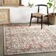 Bolinas 7'10" x 10'3" Traditional Charcoal/Mustard/Camel/Dusty Pink/Light Gray/Off White/Rust/Sky Blue/Brick Red Area Rug - Hauteloom