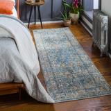 Cooranbong 9' x 12'2" Traditional Denim/Cream/Dark Brown/Dark Blue/Medium Gray/Mustard/Pale Blue/Navy Area Rug - Hauteloom