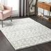 Monarch 7'10" x 10' Cream/Gray Area Rug - Hauteloom