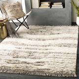 Kingsthorpe 3'6" x 5'6" Cottage NZ Wool Cream/Dark Brown/Taupe Area Rug - Hauteloom