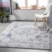 Tansley 8'10" x 12' Traditional Medium Gray/Tan/Light Gray/Ivory/Charcoal/Dark Blue/Black/Slate/Navy Area Rug - Hauteloom