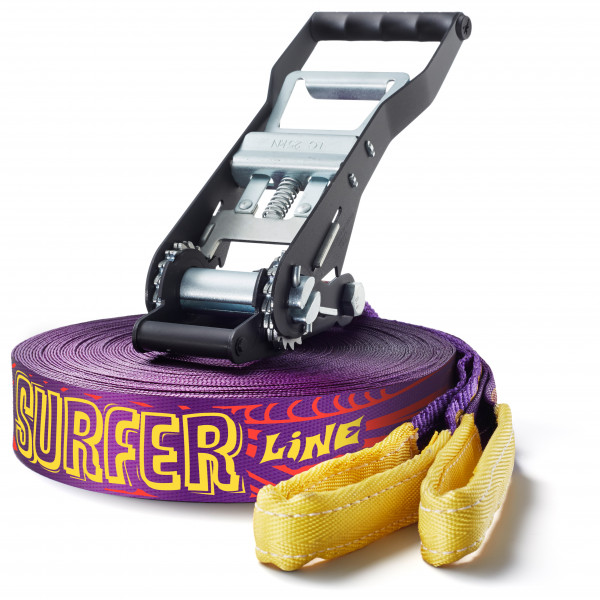 Gibbon Slacklines - Surferline Treewear Set Gr 30 m lila