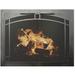 Winston Porter Hakim (Elegant) Cabinet Style Steel Fireplace Door Steel in Gray | 28 H x 39 W x 3 D in | Wayfair C9EDCCBBB1EA4A418A7EF4E02E276E82