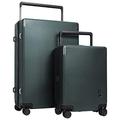 M&A Lakeside Breiter Trolley Spinner Gepäck mit TSA-Schloss, olivgrün, 2-Piece Set, Lakeside Trolley mit TSA-Schloss