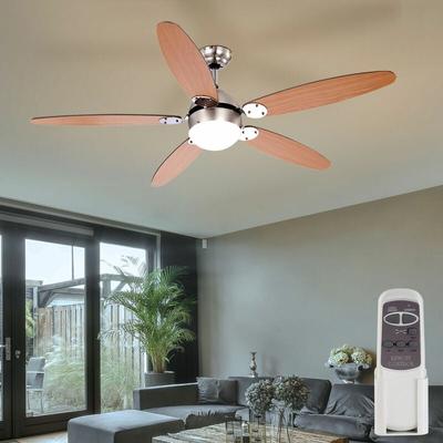 Deckenventilator mit Leuchte Deckenlampe Lüfter Fernbedienung Ventilator Deckenleuchte, 3 Stufen Image