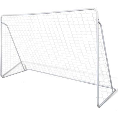 Soccer Goal Post Net Set Steel 2...