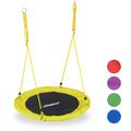 Altalena da Giardino a Nido, Dondolo per Bambini e Adulti, Regolabile, ø 90 cm, Portata Max. 100