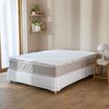 Terre De Nuit - Housse surmatelas jersey blanc 100% coton extensible 80x190 - Blanc