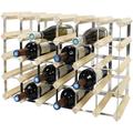 Etagère à Vin , Range-bouteilles, 30 bottles, 61,2 x 42 x 22,8 cm, Bois naturel, Dimensions: 61,2 x