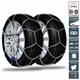 Chaine neige 9mm pneu 215/60R17 montage rapide sécurité garantie - Argent