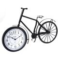 Pendule décorative Vélo - l 49 cm - Métal - 33 x 49 - Gris