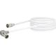 Antenne Câble de raccordement [1x f à raccord rapide - 1x Mini dat mâle] 3.00 m 90 dB blanc