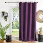Homemaison - Rideau ameublement 80 % occultant Prune 140x260 cm