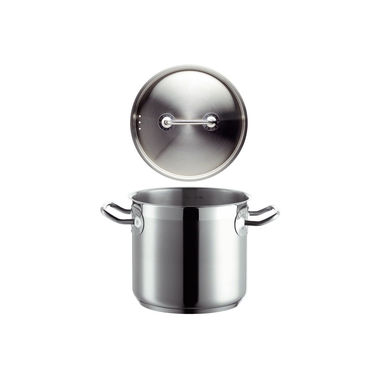 MÄSER Gemüsetopf mit Deckel, Serie Professional, Edelstahl, Durchmesser 16cm, ca 2,9 L Fassungsvermögen, Induktionsgeeignet, Backofenfest, 926097 Image