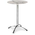 BEST Stehtisch Firenze 70cm Ø rund silber/Marmor 43567080