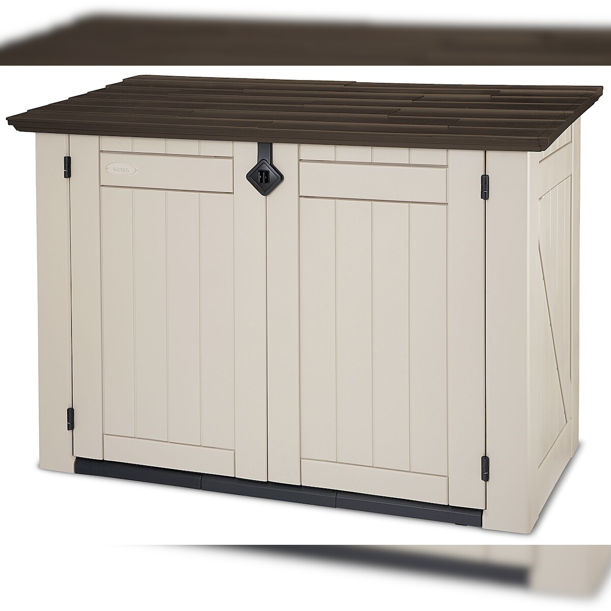 Keter Garten-Gerätebox Store It Out, Polypropylen, 146 x 82 x 125 cm, beige, 1200 L Image