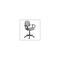 Boss Office Products Adjustable Deluxe Fabric Posture Chair with Loop Arms - Gray
