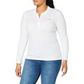 Tommy Hilfiger - Long Sleeve Top - Tommy Hilfiger Women - Polo Shirt - Women's Heritage Long Sleeve Slim Polo Shirt - Classic White - Size XS