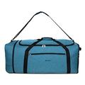 Blnbag M4 - Rolling Travel Bag Soft Luggage Bag, Lightweight Travel Bag Foldable with Wheels, Roller Bag, 90 Liters, Aquagreen