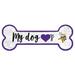 Minnesota Vikings 6" x 12" Team Dog Bone Sign