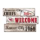 Kansas City Chiefs 24" 3-Plank Welcome Sign