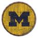 Michigan Wolverines 24" Cracked Color Barrel Top Sign