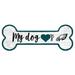 Philadelphia Eagles 6" x 12" Team Dog Bone Sign