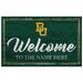 Baylor Bears 11" x 19" Personalized Team Color Welcome Sign