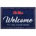 Ole Miss Rebels 11" x 19" Personalized Team Color Welcome Sign