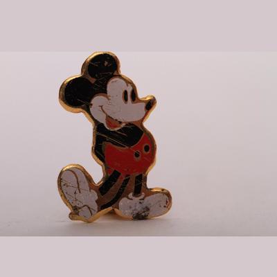 Disney Jewelry | A 1960s Mini Mickey Pin | Color: Black/Gold | Size: Os