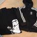 Adidas Matching Sets | Adidas Star Wars Boys Xs Shirt And Hoodie | Color: Black/White | Size: Xsb