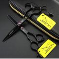 YK SCISSORS Purple Professional Hairdressing Scissors, Retro Barber Scissors Luxury Hair Scissors, 6 Inch Professional Japanese Scissors, Professional Hairdressing Scissors,C,6 inch set