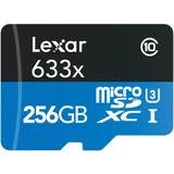 Lexar 256GB High-Performance 633x UHS-I microSDXC Memory Card with SD Adapter LSDMI256BBNL633A