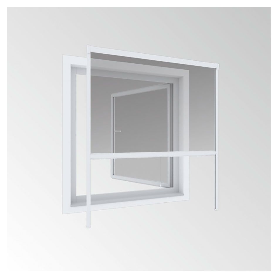 Windhager Insektenschutzrollo PLUS weiss Fliegengitter, 100x160 cm Image