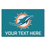 Miami Dolphins 19'' x 30'' Personalized Accent Rug