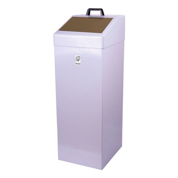 SZ Metall Mülleimer 87 Liter braun, 34x95x34 cm