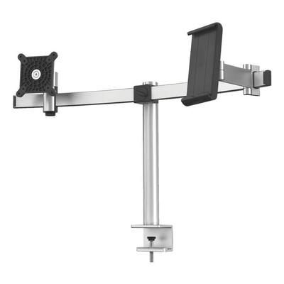 Durable Monitorhalter mit Tischklemme für 1 Monitor und 1 Tablet silber, 78x44.5x19 cm Image