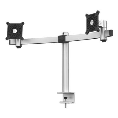 Monitorhalter mit Tischklemme für 2 Monitore metallic-silber, Durable, 78x44.5x19 cm