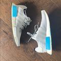 Adidas Shoes | Adidas Nmd Light Grey And Baby Blue Men’s Sz 12.5 | Color: Blue/Silver | Size: 12.5