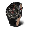 Vostok Europe Anchar Chronograph Men's Watch Black with Two Straps 6S21-510C582
