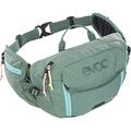 EVOC HIP PACK 3l hip bag Waist bag for bike tours & trails (3l capacity, AIRFLOW CONTACT SYSTEM, adjustable hip belt, VENTI FLAP system, hip belt pockets), Olive