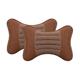 YMZ 2 Pieces of Car Head Pillow Neck Pillow for All Seasons Car Pillow Suitable for Most Cars (Brown)