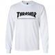 Thrasher Skatemag Long Sleeve T-Shirt Unisex Adult, Unisex_Adult, Long-Sleeved t-Shirt, 111107M/WH, White, M